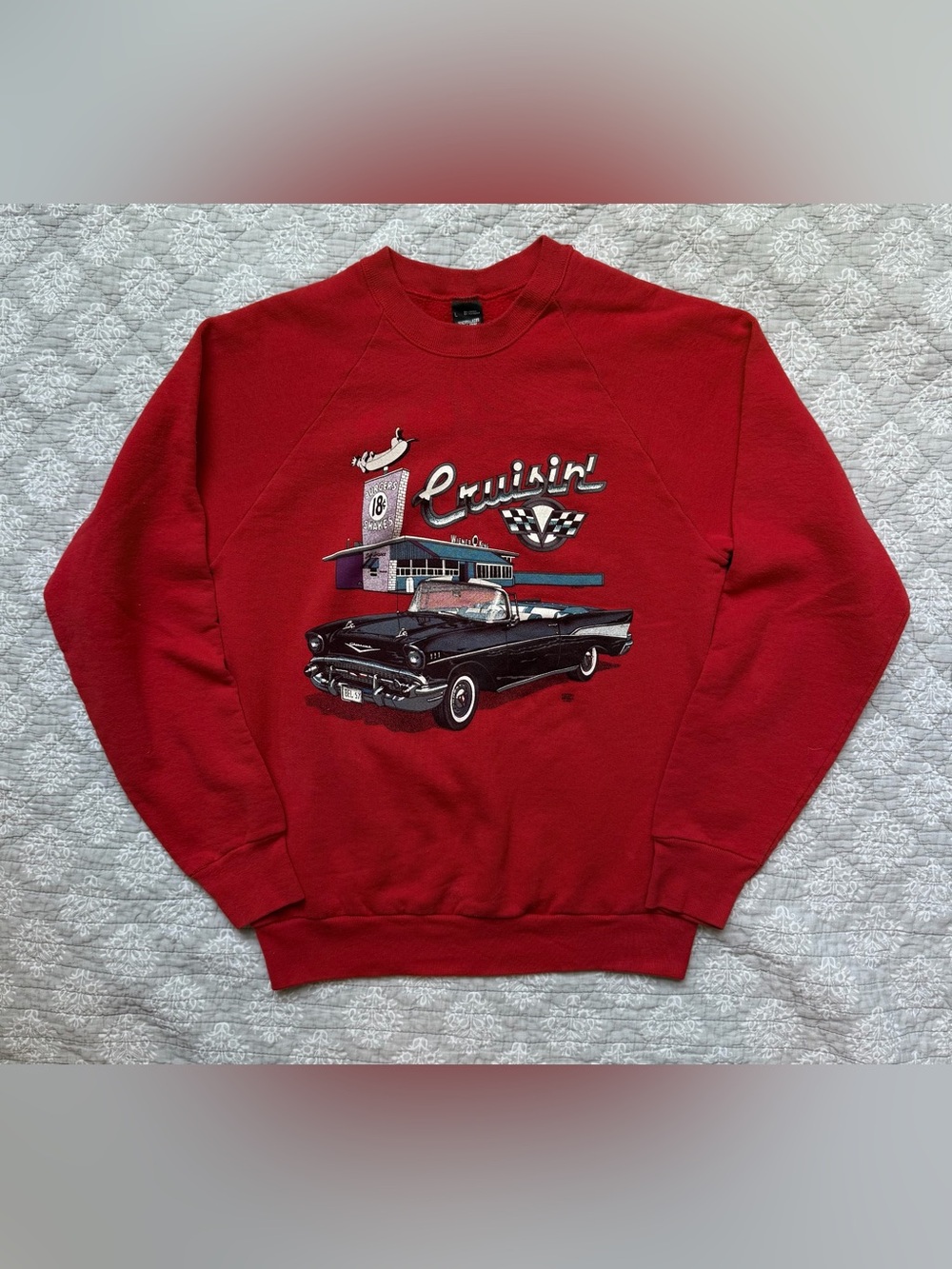 Vintage screen stars car crewneck